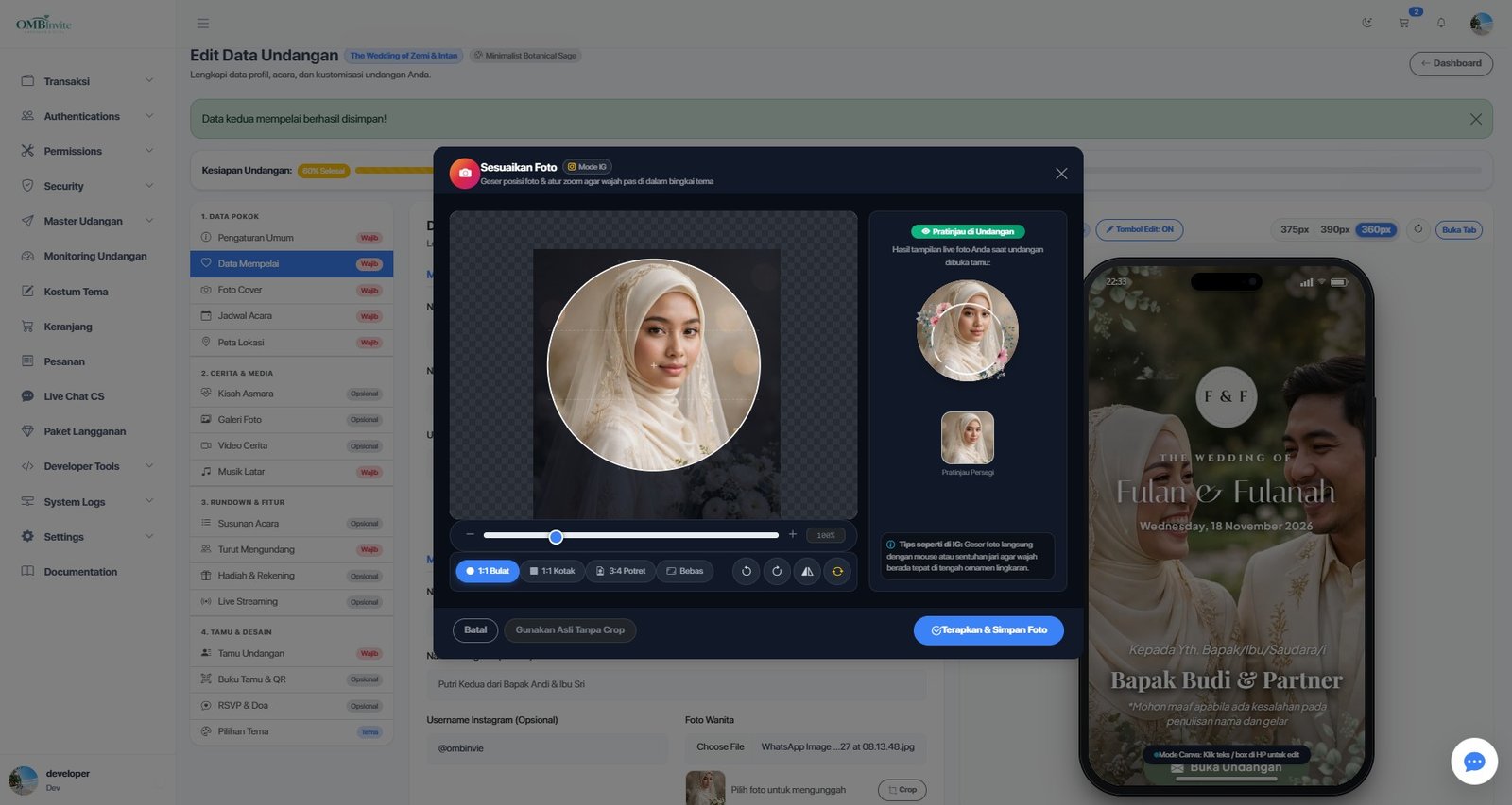 Undangan di Laptop